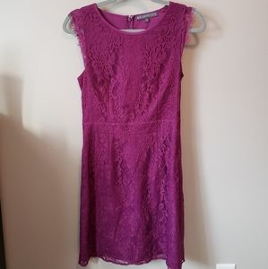 Stitchfix lace magenta dress